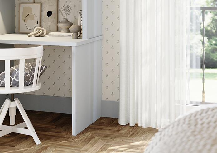 Sintra Voile, White Clarity - Made to Measure Curtains - Image 5